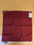 53 EV45 Square Scalamandre Lelievre Paris Psyche Reversible Bordeaux Red Polyester Solid Taffeta