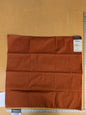 56 EV45 Square Scalamandre Lelievre Paris Psyche Reversible Terre Cuite Orange Polyester Solid Taffeta