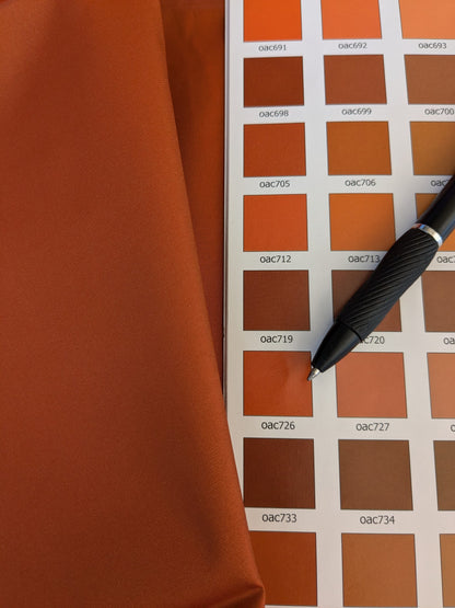 56 EV45 Square Scalamandre Lelievre Paris Psyche Reversible Terre Cuite Orange Polyester Solid Taffeta