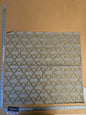 62 EV45 Square Scalamandre Lelievre Ribon Opaline Gray Jacquard Diamond Ogee Fretwork Lattice Large Jacquard MSRP USD 300+/y