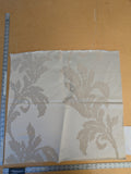 67 EV45 SquareLelievre Scalamandre Asuka Jacquards Cream White Abstract Botanical MSRP USD 688/Y