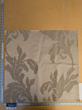 69 EV45 Square Lelievre Scalamandre Asuka Jacquards Beige Abstract Botanical MSRP USD 688/Y