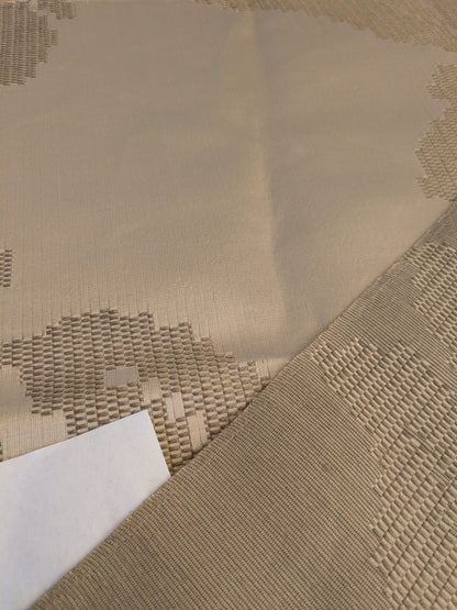 69 EV45 Square Lelievre Scalamandre Asuka Jacquards Beige Abstract Botanical MSRP USD 688/Y