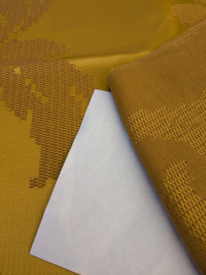 70 EV45 Square Lelievre Scalamandre Asuka Jacquards Gold Abstract Botanical MSRP USD 688/Y