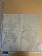 72 EV45 Square Lelievre Scalamandre Asuka Jacquards Cream Abstract Botanical MSRP USD 688/Y