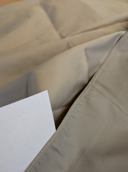 80 EV45 Square Scalamandre Lelievre Paris Psyche Reversible Argent Gray Polyester Solid Taffeta