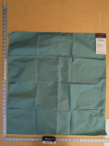 81 EV45 Square Scalamandre Lelievre Paris Psyche Reversible Jade Aqua Polyester Solid Taffeta