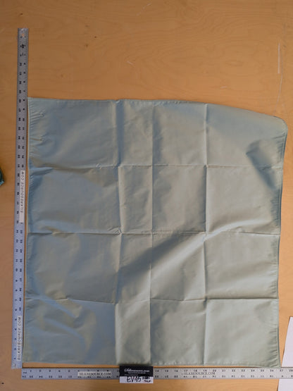 81 EV45 Square Scalamandre Lelievre Paris Psyche Reversible Jade Aqua Polyester Solid Taffeta