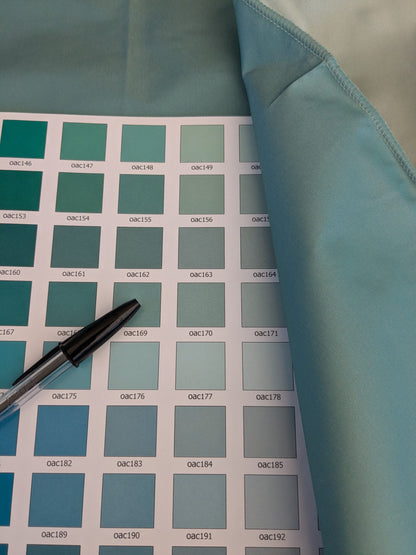 81 EV45 Square Scalamandre Lelievre Paris Psyche Reversible Jade Aqua Polyester Solid Taffeta