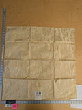1 EV45 Silk Square 28" x 28"  Old World Weavers Cetonia Limone Damask Abstract Gold Beige MSRP USD 400/y