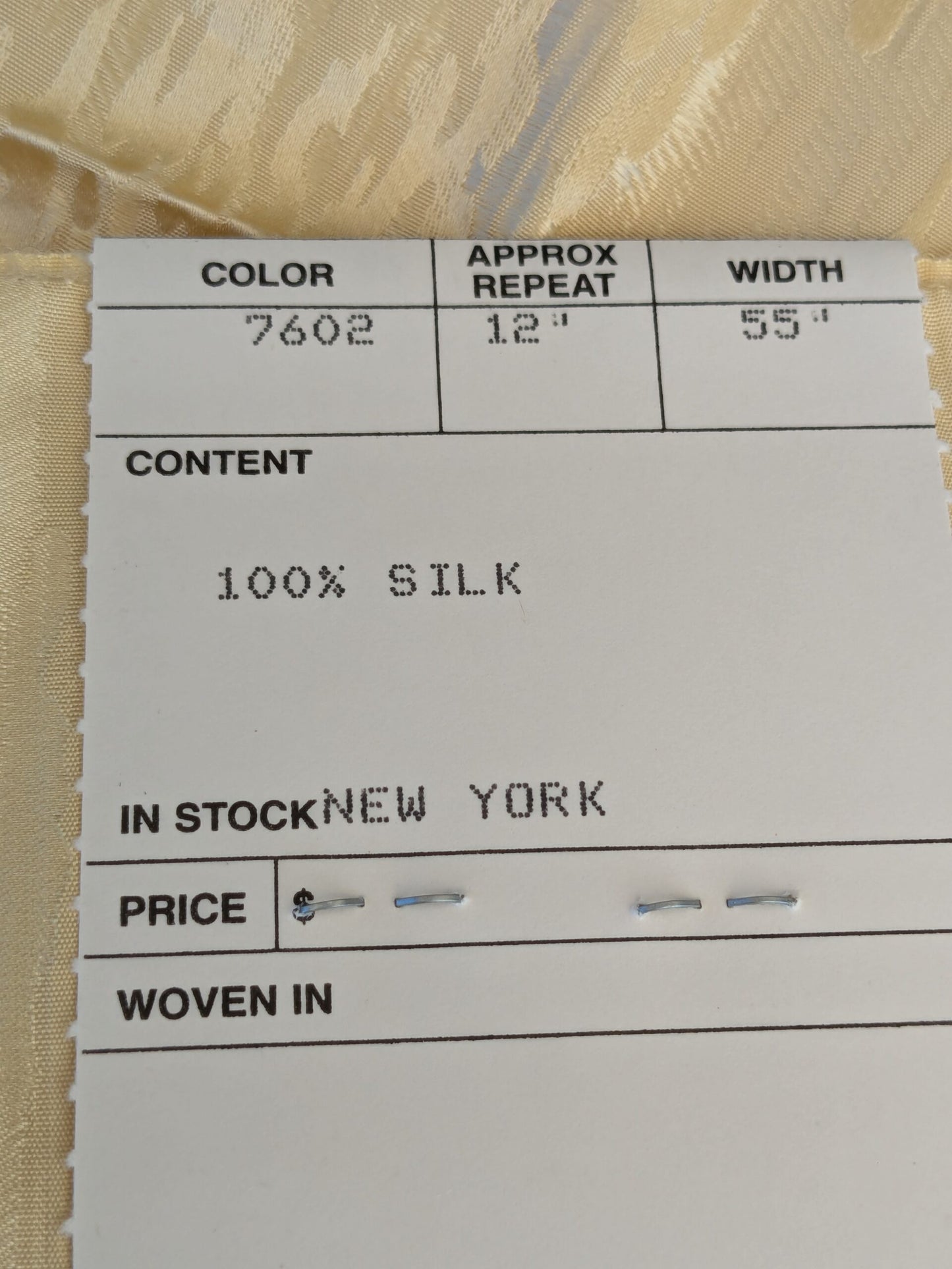 1 EV45 Silk Square 28" x 28"  Old World Weavers Cetonia Limone Damask Abstract Gold Beige MSRP USD 400/y