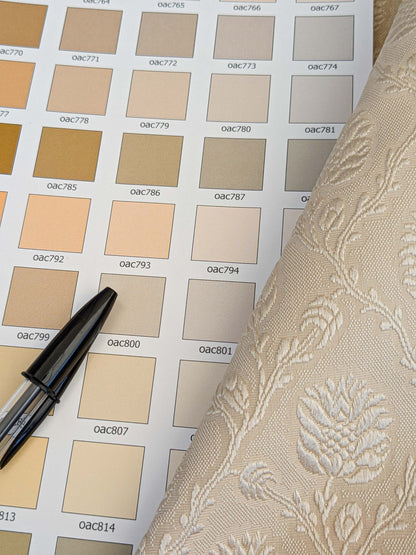 7 EV45 Silk Square 24" x 25"  Tassinari and Chatel Pommes Beige Cream Botanical Foliage Historic MSRP USD976/y