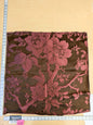 10 EV45 Silk Square 25" x 25"  Tassinari and Chatel Argenson Brun Deep Red Floral Botanical Foliage MSRP USD 1200+/y