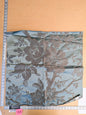 12 EV45 Silk Square 24" x 25"  Tassinari and Chatel Argenson Nattier Blue Floral Botanical Foliage MSRP USD 1200+/y