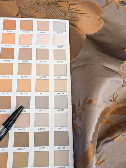 17 EV45 Silk Square 24" x 26"  Tassinari and Chatel Argenson on Puce Floral Botanical Foliage MSRP USD 1200D 1200+/y