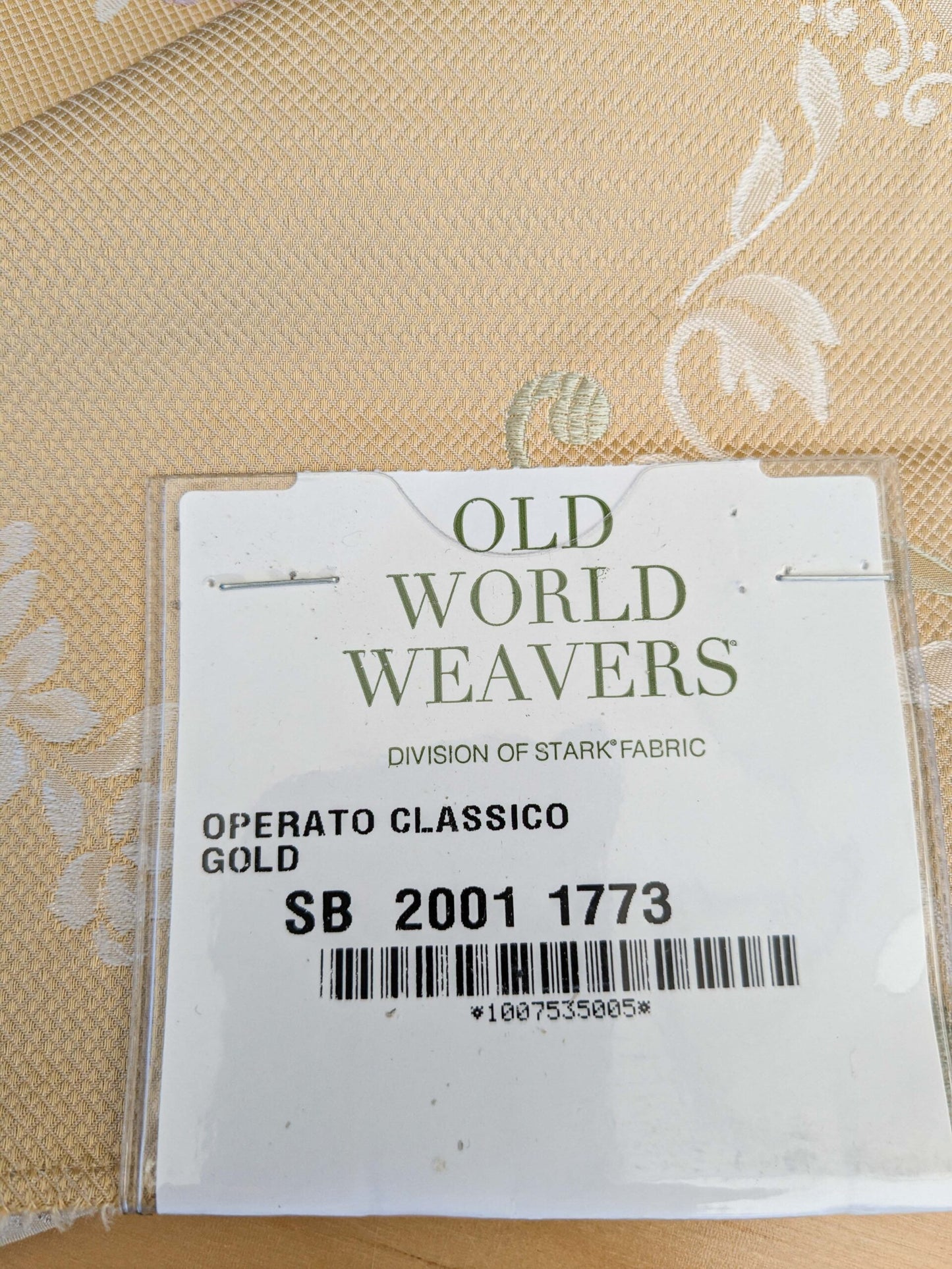 23 EV45 Silk Square 27" x 27" Scalamandre Old World Weavers Operato Classico Gold Beige Floral Figurative Historical Stains