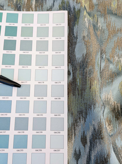 24 EV45 Silk Square 36" x 26" Scalamandre Kalasin Aqua Chatreus Old World Weavers Silk Ikat MSRP USD 624/Y