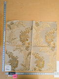 26 EV45 Silk Blend Square 25" x 26" Scalamandre Old World Weavers La Verne Topaz Gold Beige Silk Lampas MSRP USD434/y Cotton Floral MSRP USD434/y