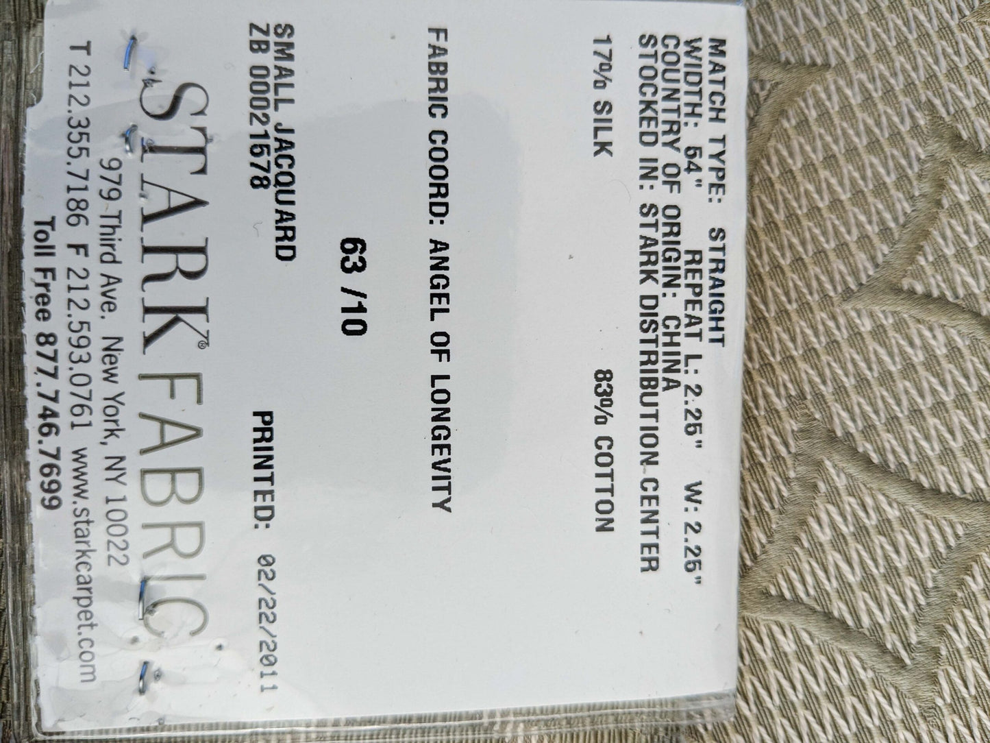 27 EV45 Silk Blend Square 25" x 27" Scalamandre Grey Watkins Gabriel Green Diamond Ogee Geometric Cotton Silk MSRP USD144/y