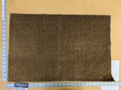 11 EV46 Velvet Square Scalamandre Iguana Brown Small Scale Silk Cotton Jacquard Velvet MSRP USD800+/y