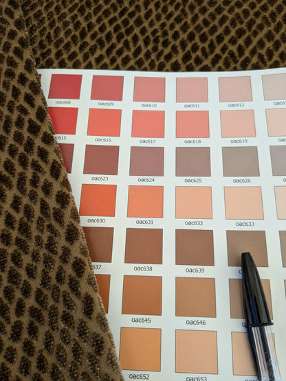 11 EV46 Velvet Square Scalamandre Iguana Brown Small Scale Silk Cotton Jacquard Velvet MSRP USD800+/y