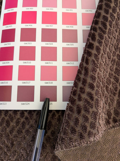 15 EV46 Velvet Square Scalamandre Iguana Purple Small Scale Silk Cotton Jacquard Velvet MSRP USD800+/y