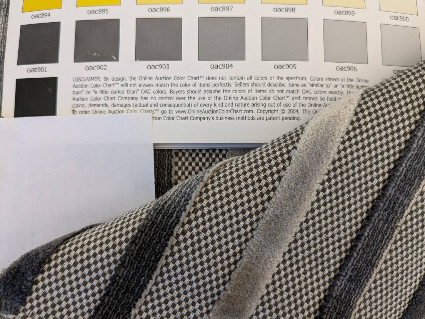 16 EV46 Velvet Square Scalamandre Stripe Gray Silver Texture