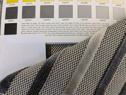 16 EV46 Velvet Square Scalamandre Stripe Gray Silver Texture