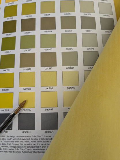 18 EV46 36" x 27" Velvet Square Scalamandre Lelievre Paris Yellow Solid