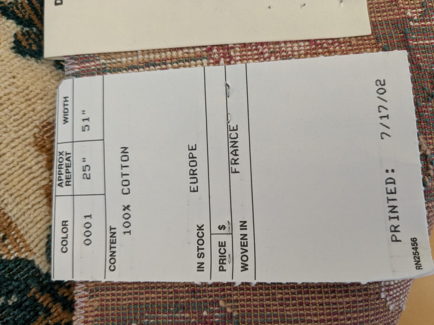 22 EV46 Velvet Square 24"x 25" Scalamandre Edmon Petit Old World Weavers Monte Cristo Cotton Floral Botanical