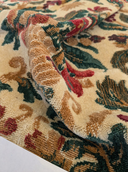22 EV46 Velvet Square 24"x 25" Scalamandre Edmon Petit Old World Weavers Monte Cristo Cotton Floral Botanical