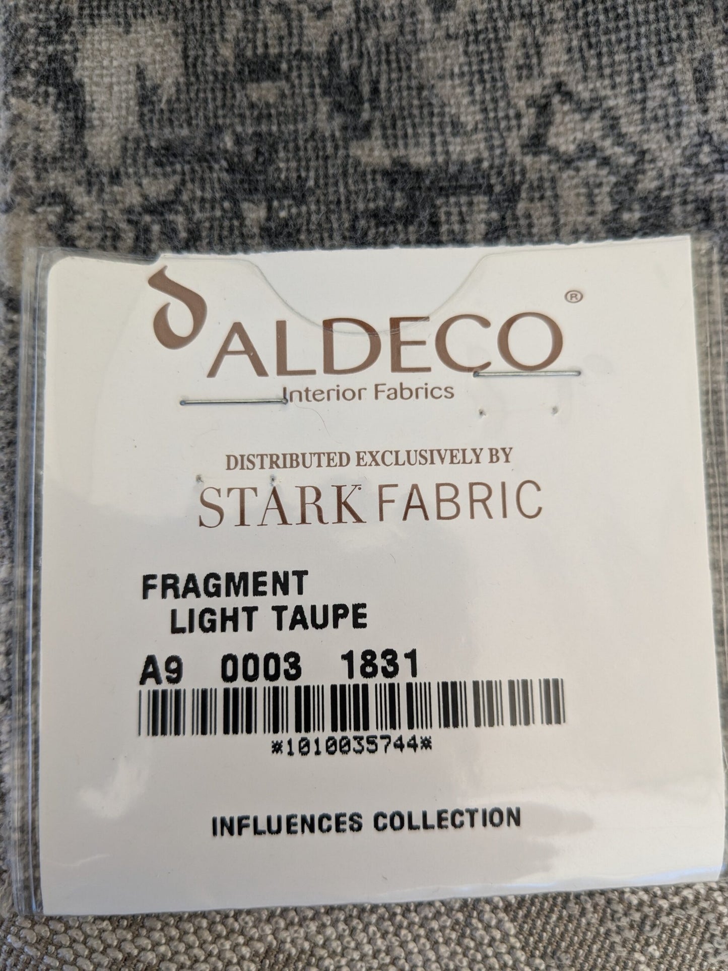 26 EV46 Velvet Square 27"x 27" Scalamandre Aldeco Fragment Light Taupe Gray Abstract MSRP USD 326/y with Cornet Cut