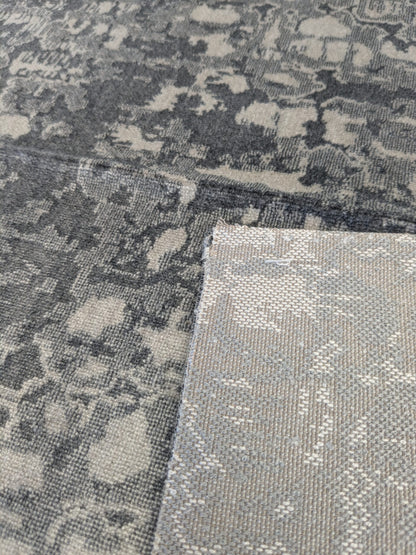 26 EV46 27" x 27" Velvet Square Scalamandre Aldeco Fragment Light Taupe Gray Abstract MSRP USD 326/y