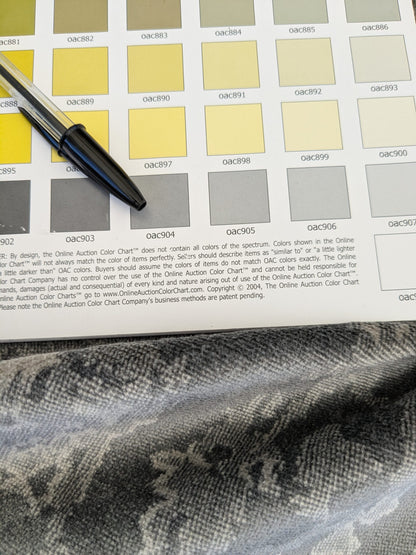 26 EV46 27" x 27" Velvet Square Scalamandre Aldeco Fragment Light Taupe Gray Abstract MSRP USD 326/y