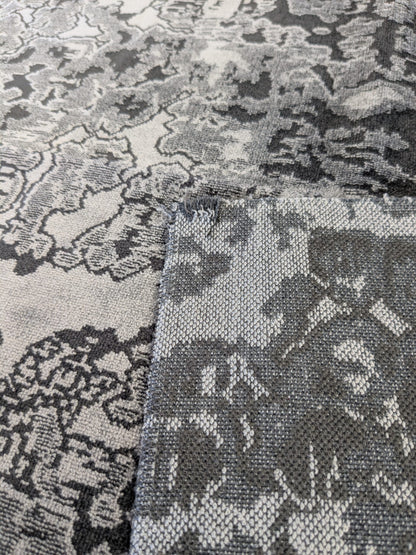 31 EV46 27" x 28" Velvet Square Scalamandre Aldeco Fragment Praline Black Abstract MSRP USD 326/y