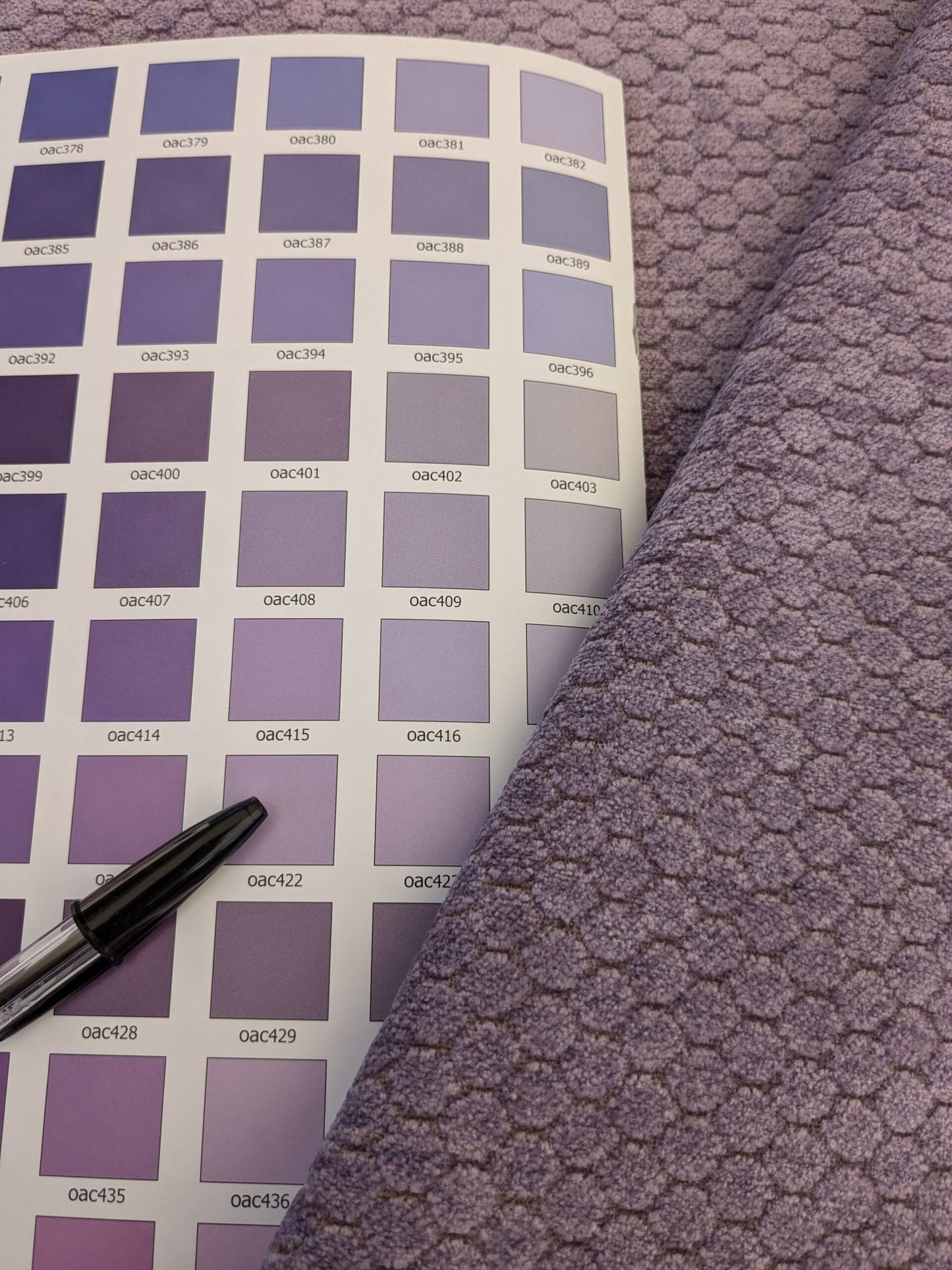 35 EV46 Velvet Square 36 x 26.5" Scalamandre Grey Watkins Monterosso Lavender Purple Dot Circle Small Scales Texture