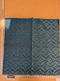 41 EV46 Velvet Square 26" x 26"  Scalamandre Echo Velvet Peacock Blue Deep Blue Geometric MSRP USD 316/y