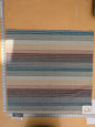 45 EV46 Velvet Square 27"x 29" Scalamandre Ole World Weavers Next Wave Peri Sky Chenille Stripe Beige Blue Brown