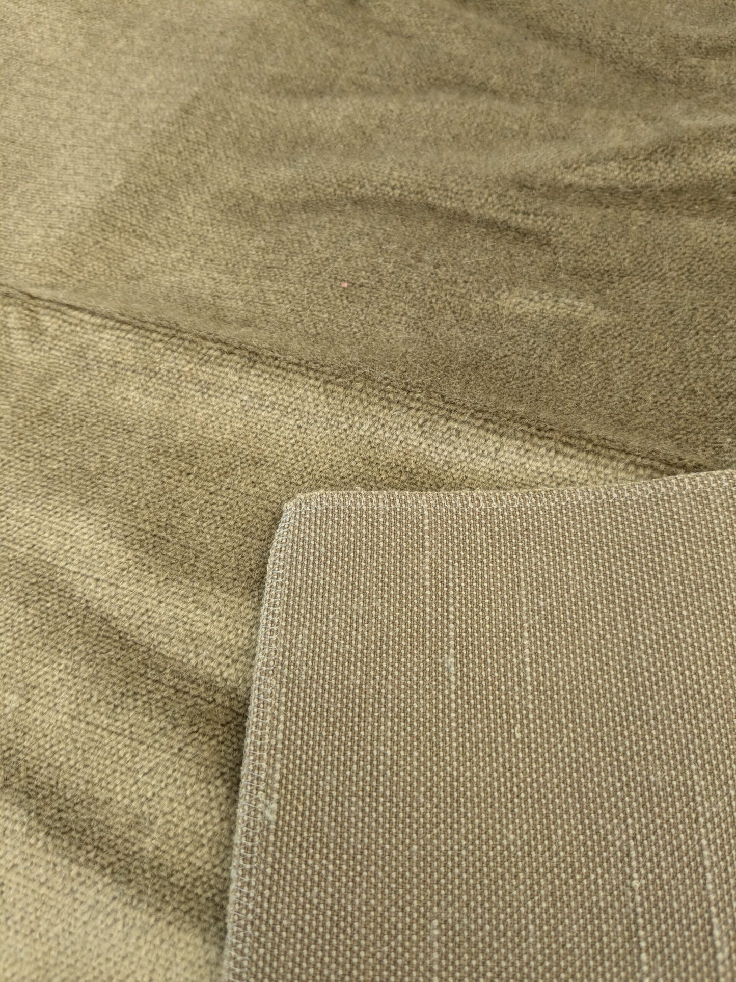 47 EV46 Velvet Square 26"x26" Scalamandre Old World Weavers Sable Sage Solid Silk Mohair Velvet Green