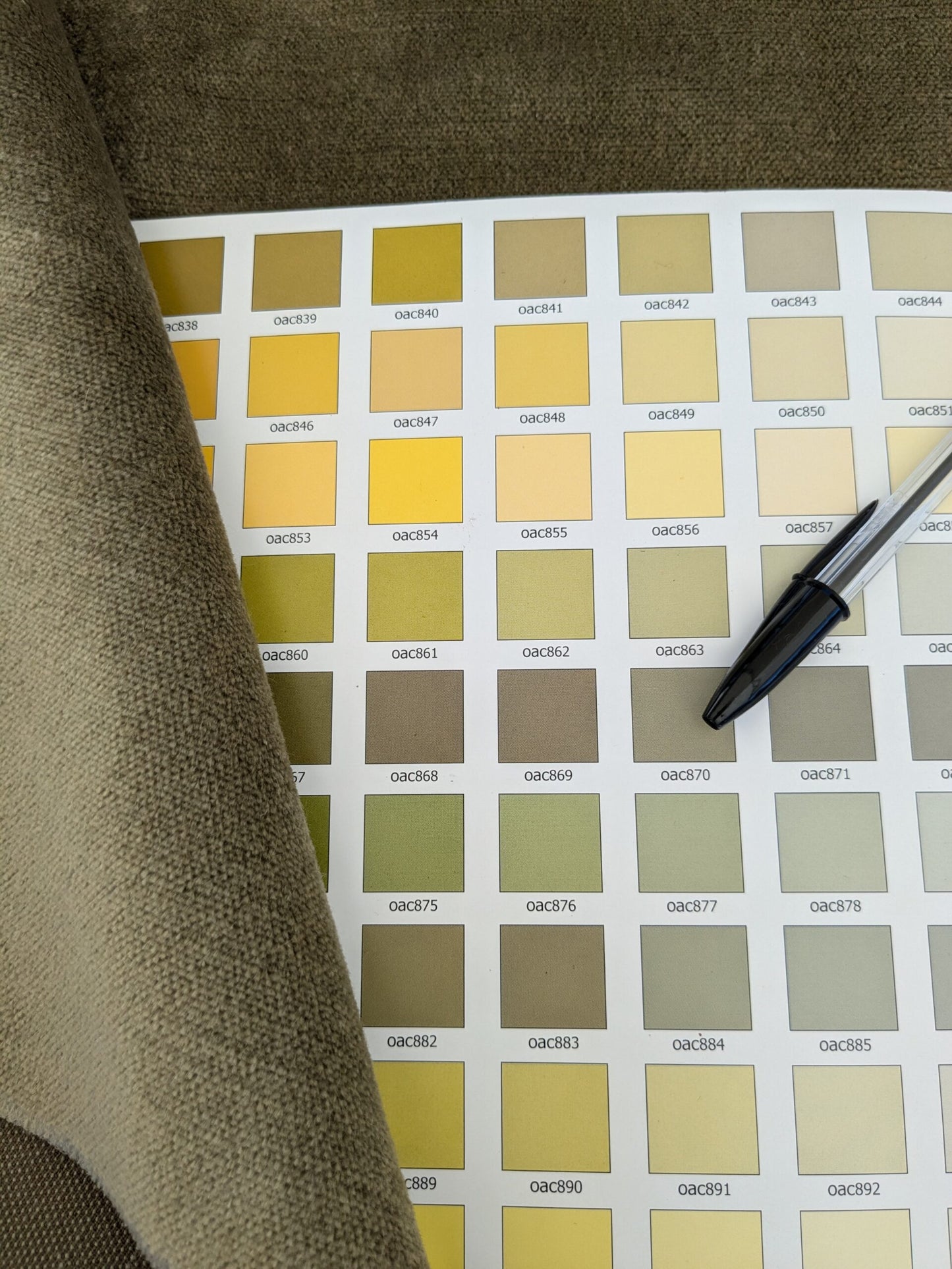 47 EV46 Velvet Square 26"x26" Scalamandre Old World Weavers Sable Sage Solid Silk Mohair Velvet Green