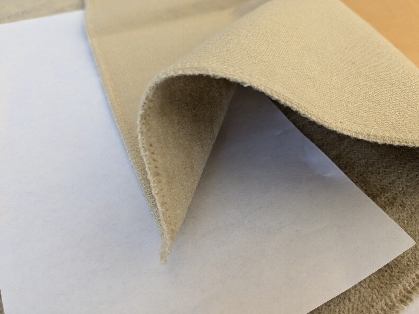 55 EV46 Velvet Square 12" x 26" Scalamandre Grey Watkins Le Fresne Sahara Linen Velvet Solid Brown