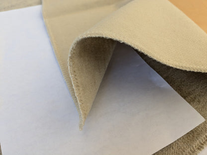 55 EV46 Velvet Square 12" x 26" Scalamandre Grey Watkins Le Fresne Sahara Linen Velvet Solid Brown