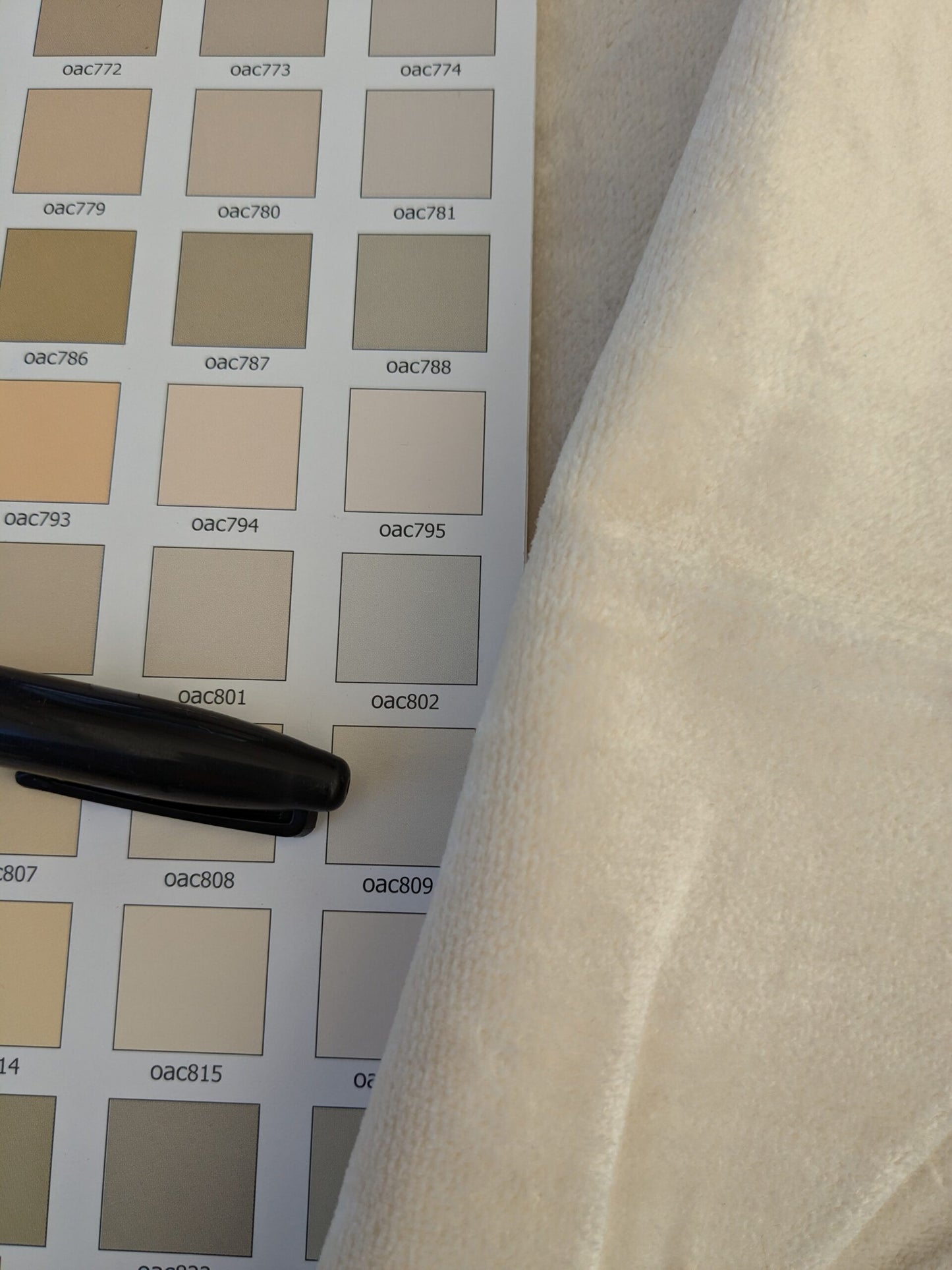 56 EV46 Velvet Square 12" x 26" Scalamandre Grey Watkins Le Fresne Pearl Linen Velvet Solid White