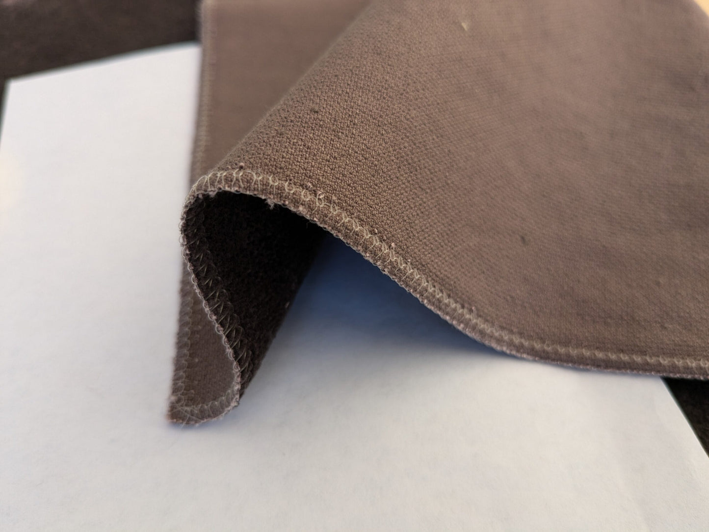 58 EV46 Velvet Square 12" x 26" Scalamandre Grey Watkins Le Fresne  Prune Linen Velvet Solid Brown