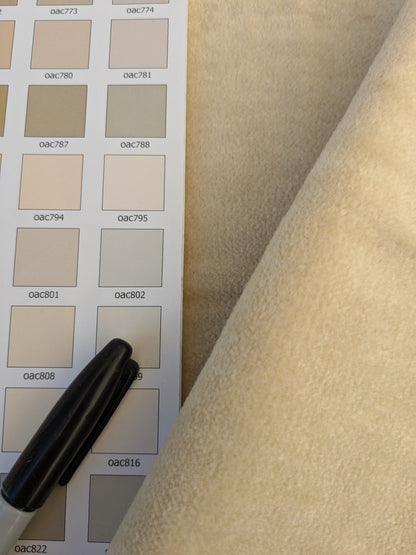 59 EV46 Velvet Square 12" x 26" Scalamandre Grey Watkins Le Fresne Linen Velvet Linen Velvet Chablis Solid Beige