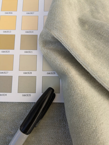 60 EV46 Velvet Square 12" x 26" Scalamandre Grey Watkins Le Fresne Marble Linen Velvet Solid Gray