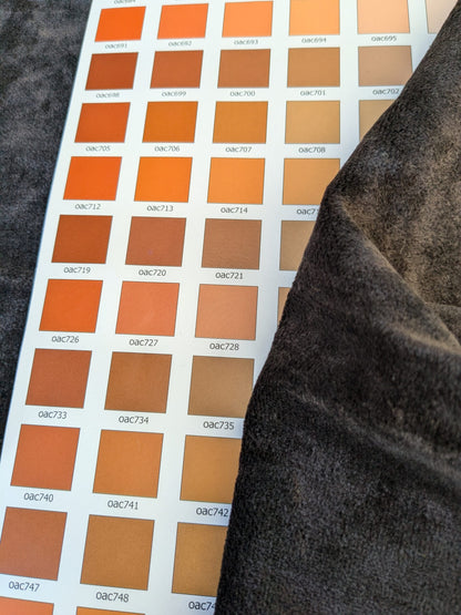 61 EV46 Velvet Square 12" x 26" Scalamandre Grey Watkins Le Fresne  Mahogany Linen Velvet Solid Dark Brown