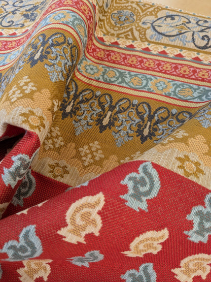 1 EV47 Square Scalamandre Istanbul Rosso Red Historic Small Scale MSRP USD240/y