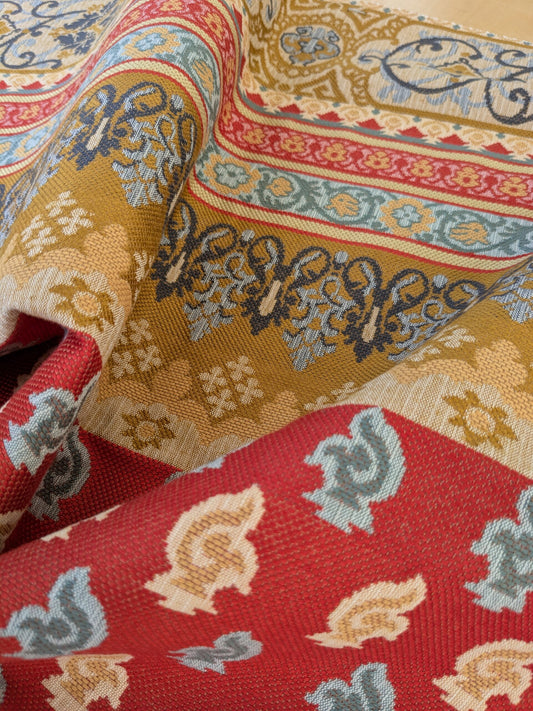 1 EV47 Square Scalamandre Istanbul Rosso Red Historic Small Scale MSRP USD240/y