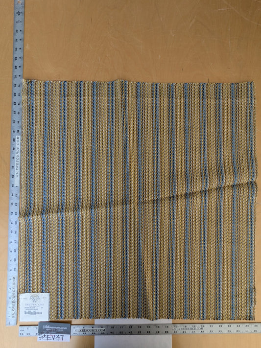 5 EV47 26" x 27" Square  Scalamandre Grey Watkins Artist Palette Blue Chatreus Chevron Stripe Texture Woven MSRP USD220/y